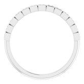 14K White 1/6 CTW Natural Diamond Anniversary Band